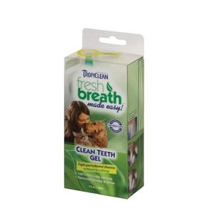 New TropiClean Clean Teeth Gel Dogs Pet Promotes Healthy Teeth Gums Breath 4 oz.